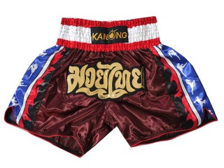 Kanong Muay Thai Shorts : KNS-149-Maroon