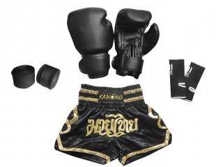 Complete Bundle Set of Muay Thai for Kids : 121-Black
