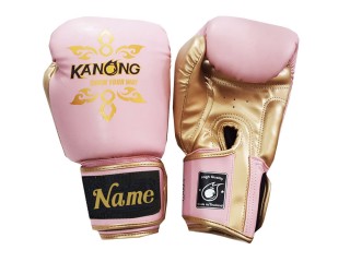 Custom Kids Muay Thai Gloves : KNGCUST-KIDS-430 Pink