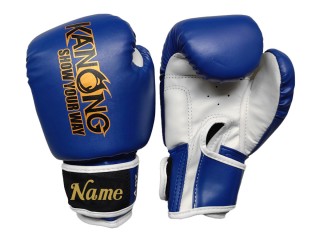 Custom Kids Muay Thai Gloves : KNGCUST-KIDS-433 Blue