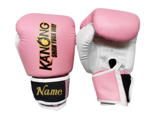 Custom Kids Boxing Gloves : KNGCUST-KIDS-434 Pink