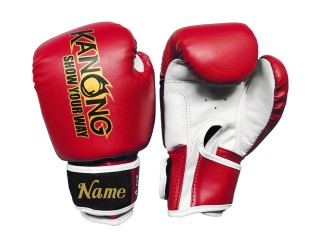 Custom Kids Boxing  Gloves : KNGCUST-KIDS-435 Red