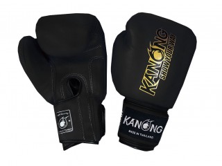 Kanong Muay Thai Boxing Gloves : Black "Simple" Kanong Muay Thai Boxing Gloves : Black "Simple"