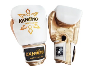 Kanong Muay Thai Boxing Gloves : White "Thai Power" Kanong Muay Thai Boxing Gloves : White "Thai Power"