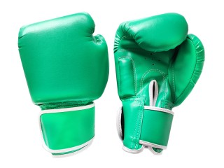 Kanong Plain Muay Thai Boxing Gloves : Green
