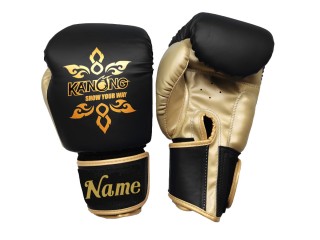 Custom Kids Muay Thai Gloves : KNGCUST-KIDS-428 Black