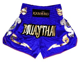 Kanong Muay Thai Boxing Shorts : KNS-126-Blue Kanong Muay Thai Boxing Shorts : KNS-126-Blue