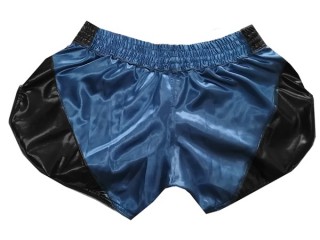 Kanong Retro Muay Thai Shorts : KNSRTO-202-Navy Kanong Retro Muay Thai Shorts : KNSRTO-202-Navy