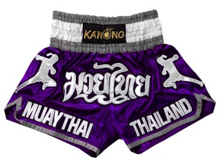 Kanong Muay Thai Kick boxing Shorts : KNS-133-Violet Kanong Muay Thai Kick boxing Shorts : KNS-133-Violet