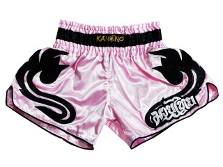 Kanong Retro Muay Thai Shorts : KNSRTO-209-Pink Kanong Retro Muay Thai Shorts : KNSRTO-209-Pink