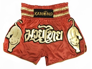 Kanong Muay Thai Shorts : KNS-135-Red Kanong Muay Thai Shorts : KNS-135-Red