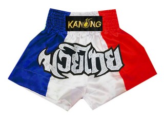 Kanong Muay Thai Shorts : KNS-137-France Kanong Muay Thai Shorts : KNS-137-France