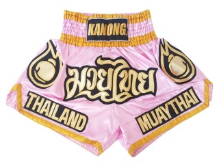 Kanong Muay Thai Shorts : KNS-118-Pink Kanong Muay Thai Shorts : KNS-118-Pink