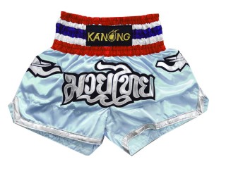 Kanong Muay Thai Kick boxing Shorts : KNS-125-LightBlue Kanong Muay Thai Kick boxing Shorts : KNS-125-LightBlue