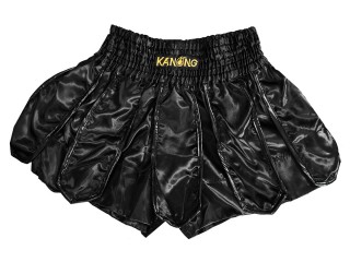 Kanong Muay Thai Skirt Shorts : KNS-139-Black Kanong Muay Thai Skirt Shorts : KNS-139-Black