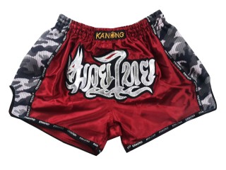 Kanong Retro Muay Thai Shorts : KNSRTO-231-Maroon Kanong Retro Muay Thai Shorts : KNSRTO-231-Maroon