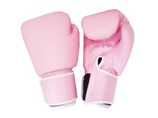 Kanong Plain Muay Thai Boxing Gloves : Light Pink Kanong Plain Muay Thai Boxing Gloves : Light Pink