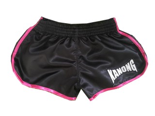 Kanong Women Muay Thai Shorts : KNSWO-402-Black Kanong Women Muay Thai Shorts : KNSWO-402-Black