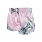 Kanong Retro Muay Thai Shorts : KNSRTO-201-Pink-Silver