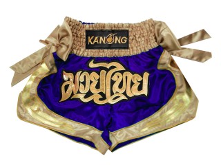 Kanong Muay Thai Boxing Shorts : KNS-132-Blue Kanong Muay Thai Boxing Shorts : KNS-132-Blue